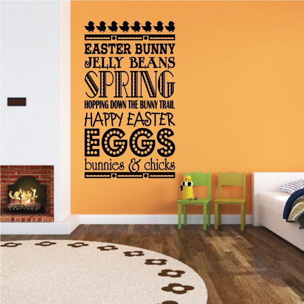 Image of Easter Typography Wall Decal