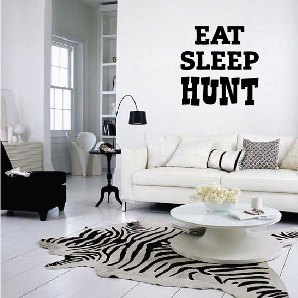 Image of Eat Sleep Hunt Wall Decal - Vinyl Decal - Car Decal - Vd005