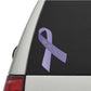 Purple vinyl awareness ribbon sticker with Eating Disorders Awareness text.