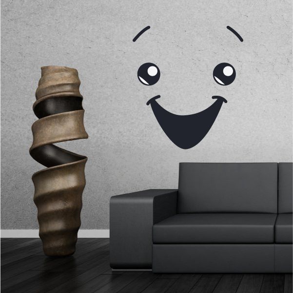 Image of Ecstatic Face Expression Wall Decal - Vinyl Decal - Car Decal - Idcolor002