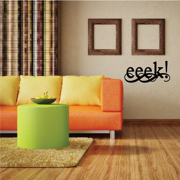 Image of EEEK! Text Decal