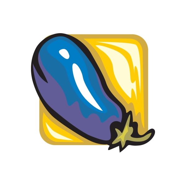 Image of Eggplant Sticker