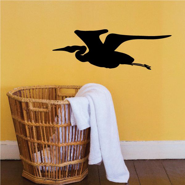 Image of Egret Flying Decal