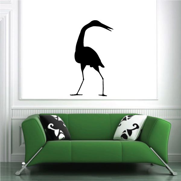 Image of Egret Looking Decal