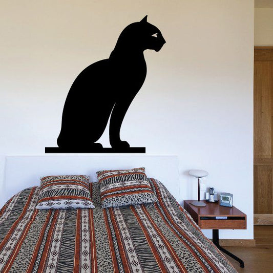 Image of Egyptian Cat Silhouette Decal