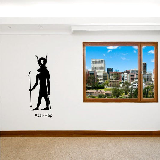 Image of Egyptian God Asar-Hap Wall Decal