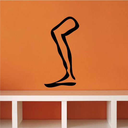 Image of Egyptian Hieroglyphics Bent Leg Decal