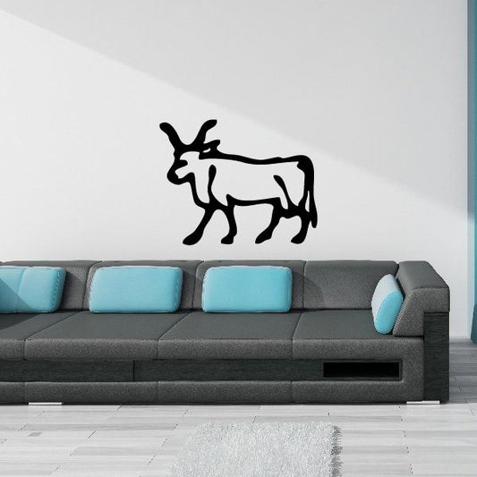 Image of Egyptian Hieroglyphics Bull Symbol Decal