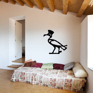 Egyptian hieroglyphics wall decal, black vinyl figure symbol on wall