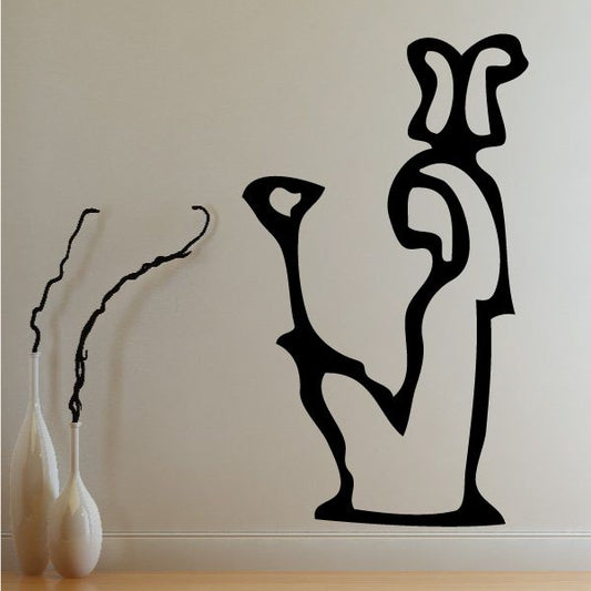 Image of Egyptian Hieroglyphics Woman Sobek Decal