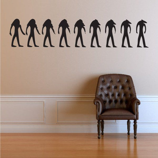 Image of Egyptian Pharaoh Evolution Wall Decal - Vinyl Decal - Car Decal - AL50