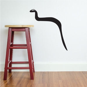 Egyptian snake wall decal, black vinyl silhouette on wall
