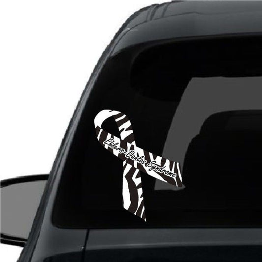 Image of Ehlers Danlos Syndrome Awareness Ribbon Vinyl Sticker