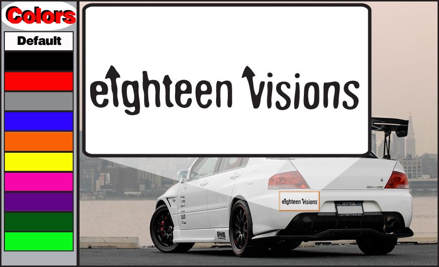 Image of Eighteen Visions Custom Text Decal