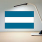 El Salvador flag sticker with blue and white horizontal stripes