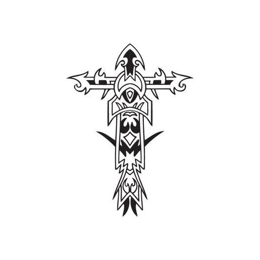 Image of Elaborate Pointed Cross Decal