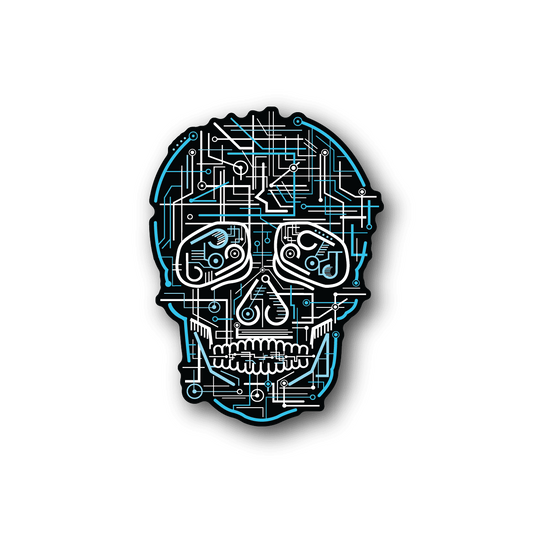 Image of Electric Skull Sticker