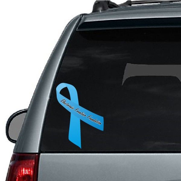 Image of Electronic Frontier Foundation Awareness Ribbon Vinyl Sticker