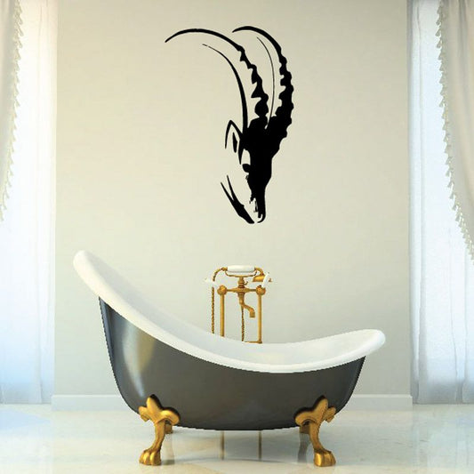 Image of Elegant Antelope Head Decal