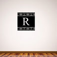 Image of Elegant Banner Monogram Decal