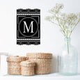 Image of Elegant Banner Monogram Decal