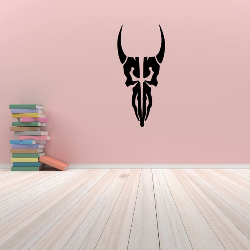 Image of Elegant Bull Skull Decal