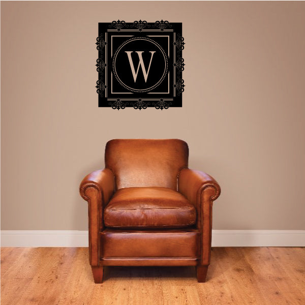 Image of Elegant Monogram Decal