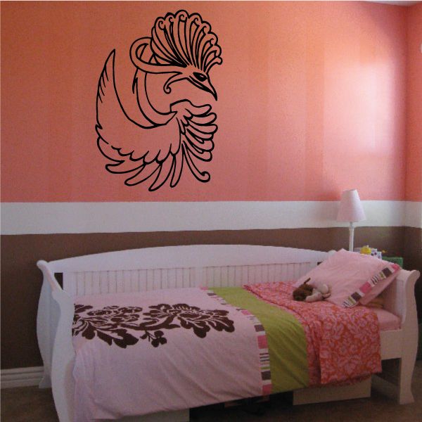 Image of Elegant Peacock Decal