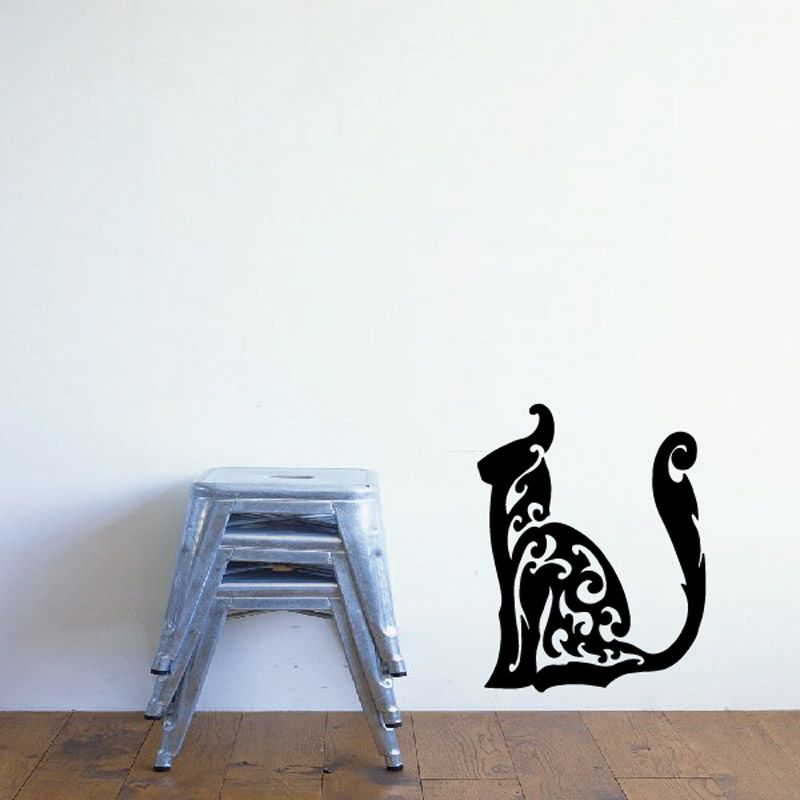 Image of Elegant Style Cat Decal