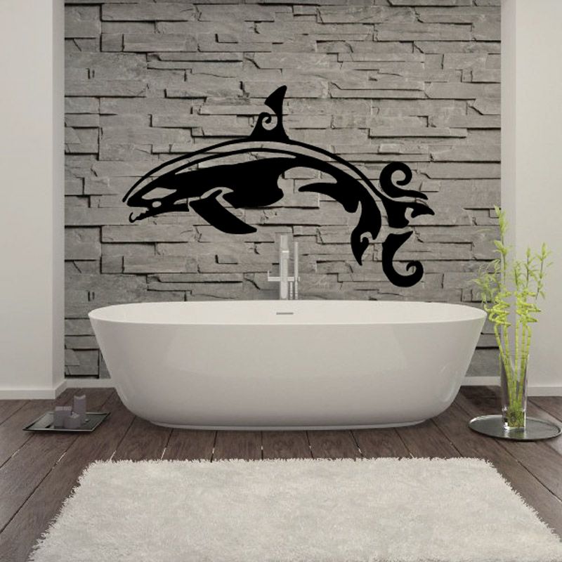 Image of Elegant Tail Orca WhaleDecal