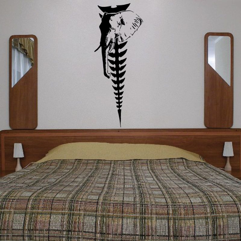 Image of Elephant and Spine Decal