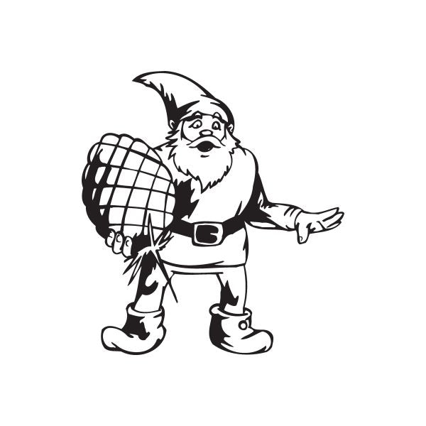 Image of Elf Carrying Pinecone Decal