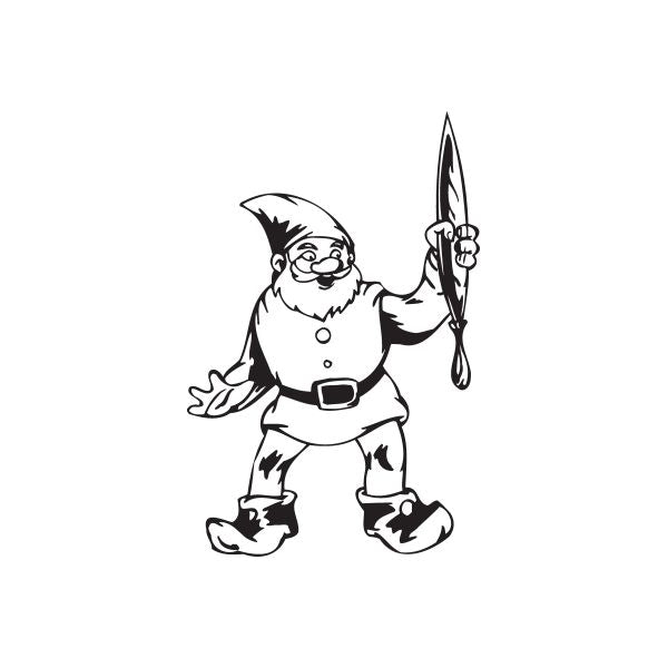 Image of Elf with Paintbrush Decal