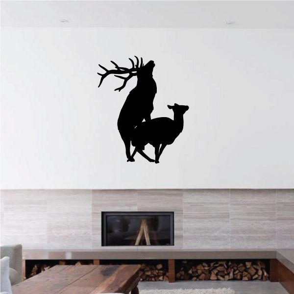 Image of Elk Mating Humping Decal