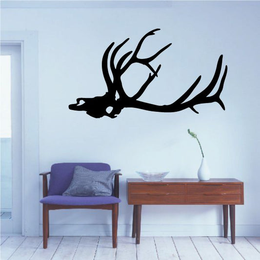 Image of Elk Skull Head Decal