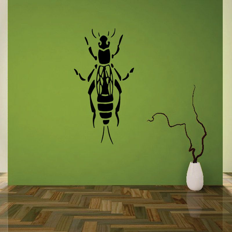 Image of Elongated Winged Bug Decal