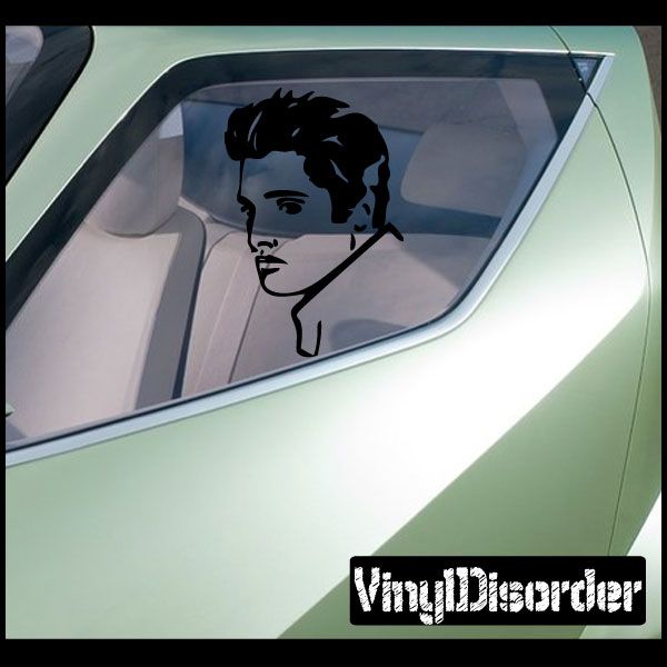 Image of Elvis Presley Clear Head Decal