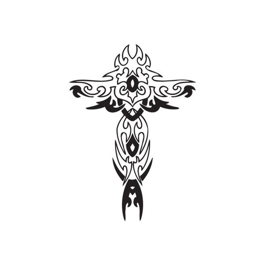 Image of Embellished Delicate Cross Decal