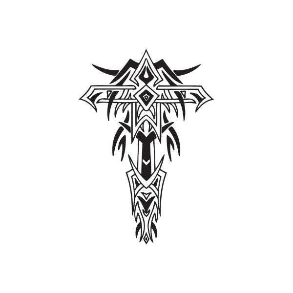 Image of Embellished Detailed Cross Decal