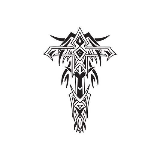 Image of Embellished Detailed Cross Decal