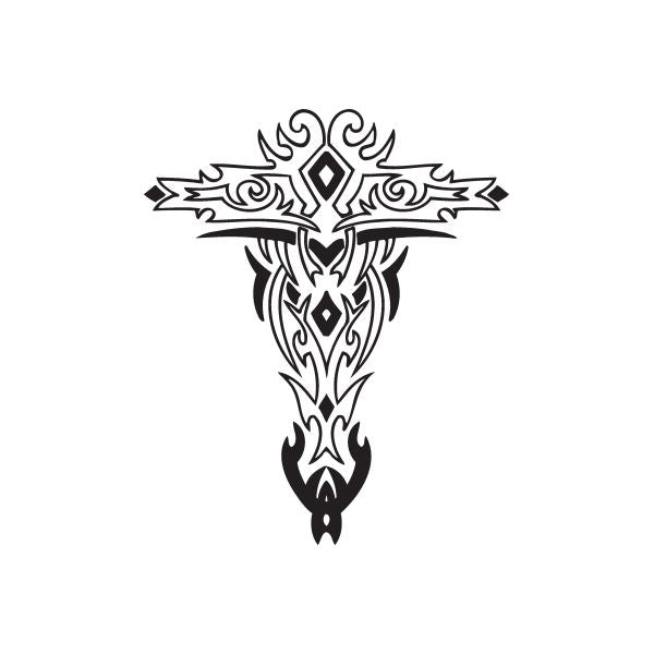 Image of Embellished Filligree Cross Decal