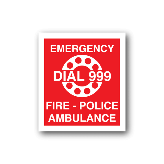 Image of Emergency Dial 999 Sticker