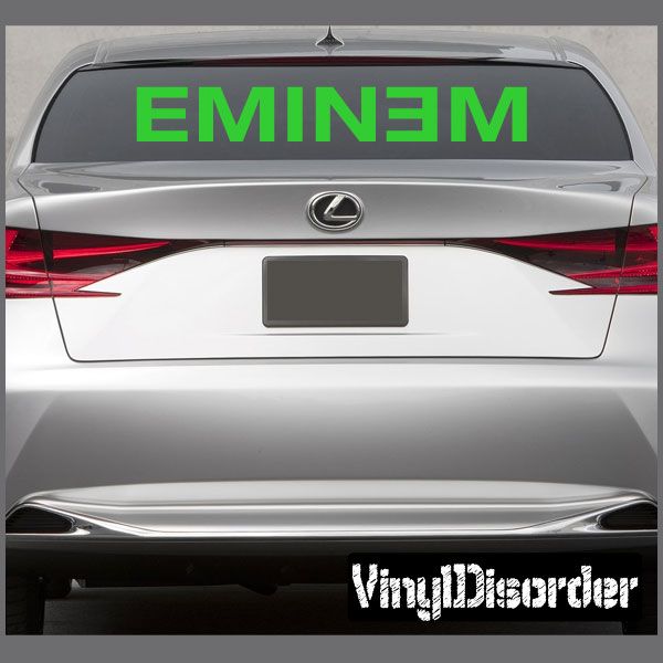 Image of Eminem Text Decal