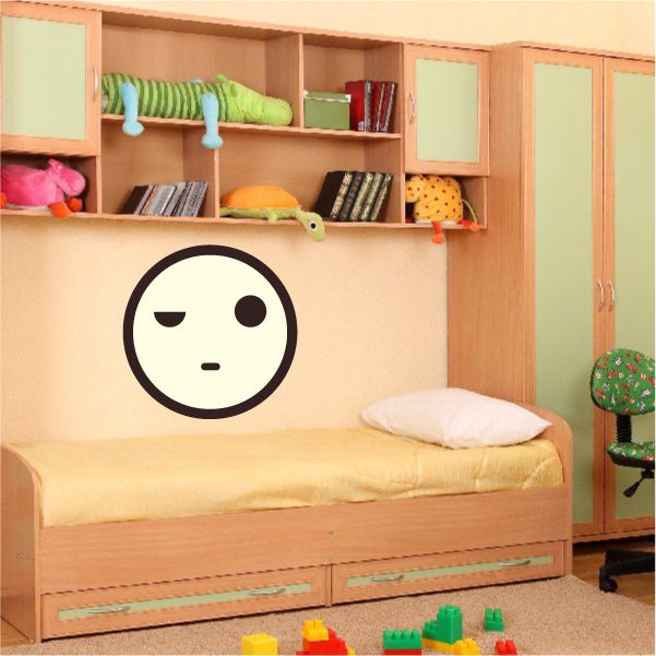 Image of Emoticon Confused Face Wall Decal - Vinyl Decal - Car Decal - Idcolor100