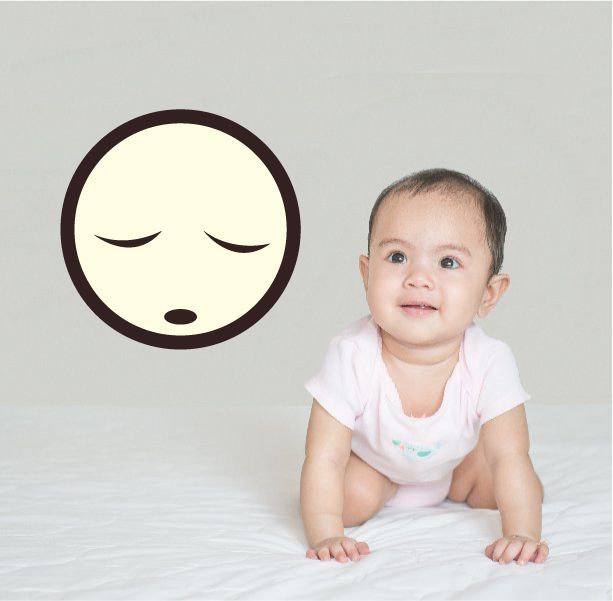 Image of Emoticon Exhausted Face Wall Decal - Vinyl Decal - Car Decal - Idcolor065