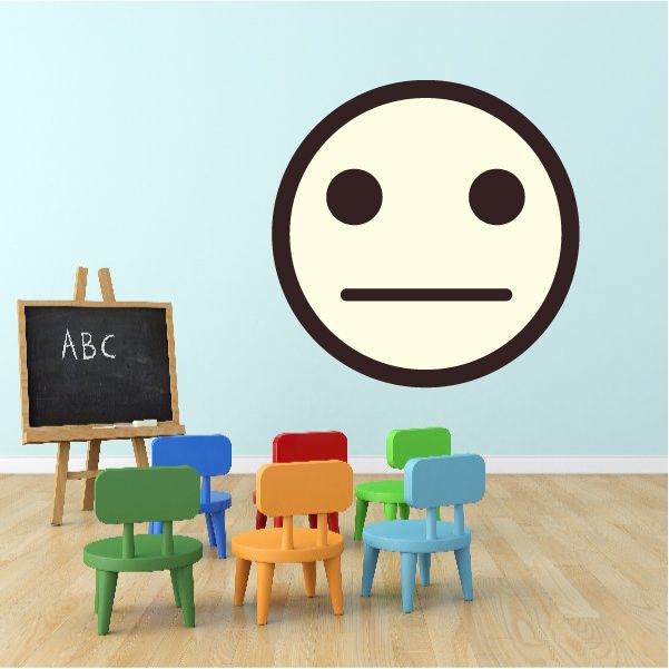 Image of Emoticon Model Face Wall Decal - Vinyl Decal - Car Decal - Idcolor097