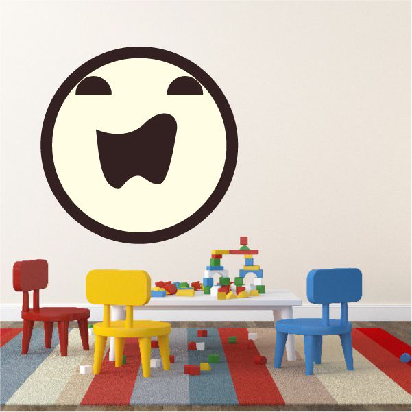 Image of Emoticon Sneezing Face Wall Decal - Vinyl Decal - Car Decal - Idcolor076