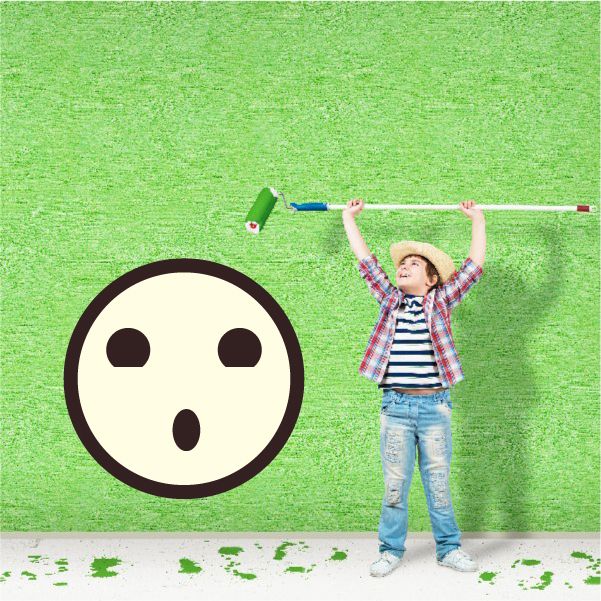 Image of Emoticon Surprised Face Wall Decal - Vinyl Decal - Car Decal - Idcolor063