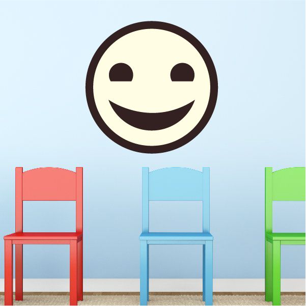 Image of Emoticon Talking Face Wall Decal - Vinyl Decal - Car Decal - Idcolor078