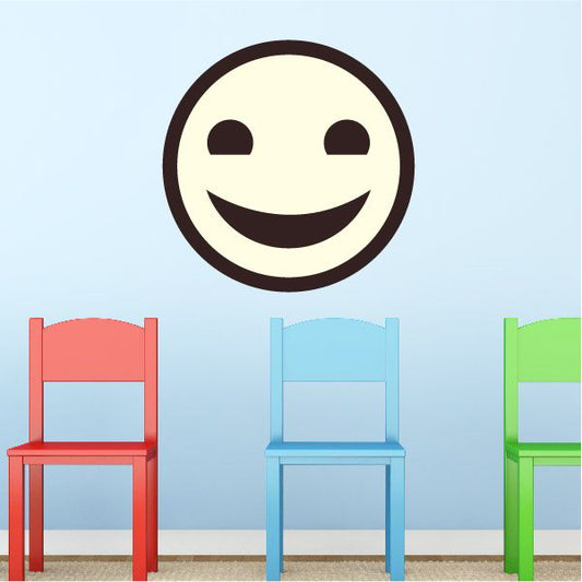 Image of Emoticon Talking Face Wall Decal - Vinyl Decal - Car Decal - Idcolor078
